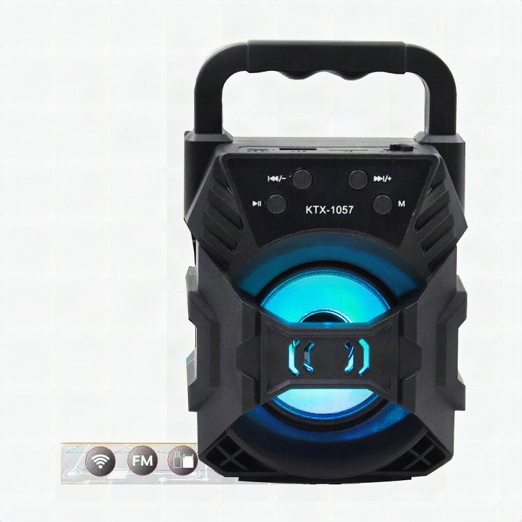 Altavoz inalámbrico SoundPulse con Bluetooth, FM, USB y espectáculo de luces
