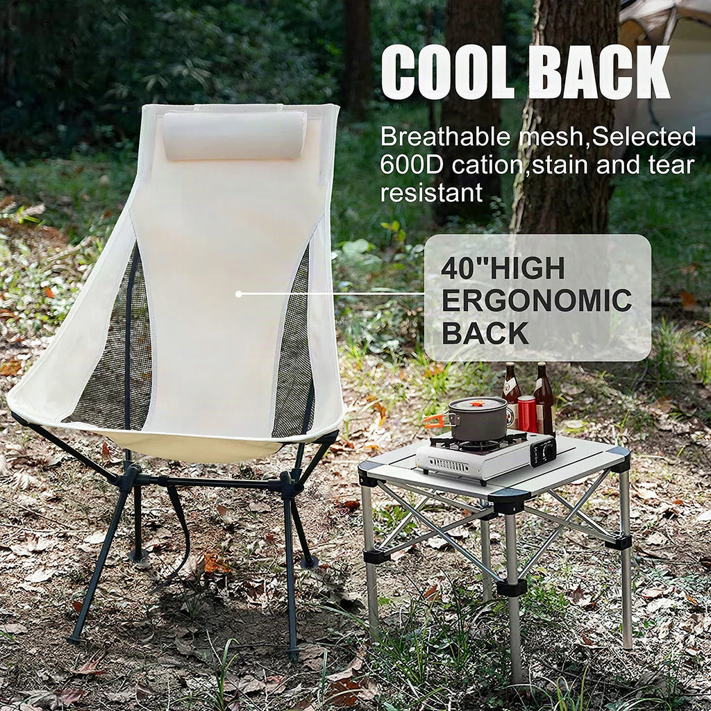 Silla plegable Trekalux ultraligera para camping y exterior