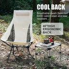 Silla plegable Trekalux ultraligera para camping y exterior