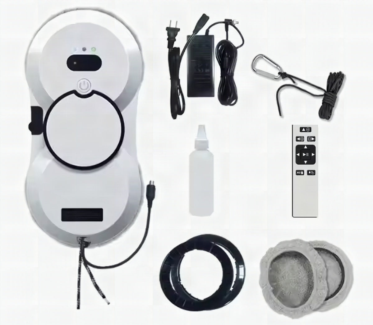 Robot limpiacristales inteligente con mando a distancia y cuerda de seguridad