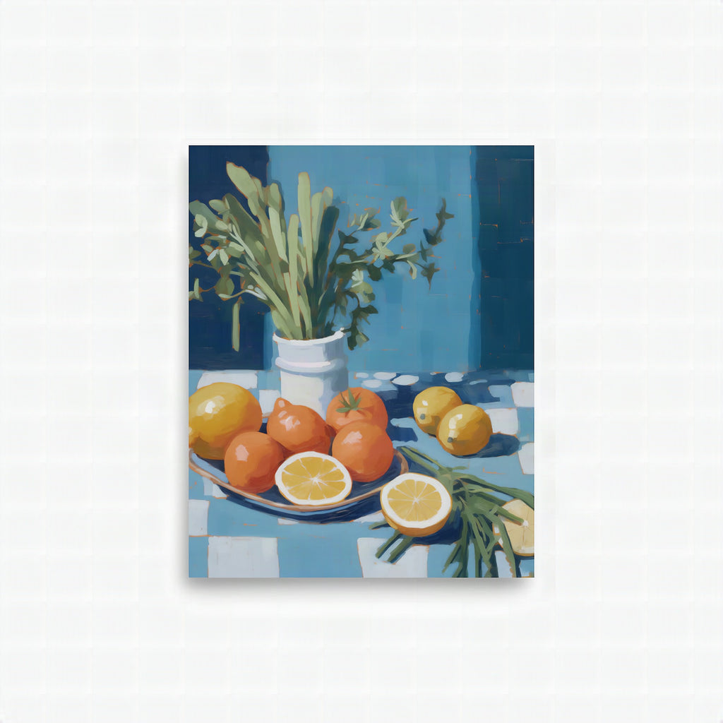 Lámina decorativa mesa con frutas