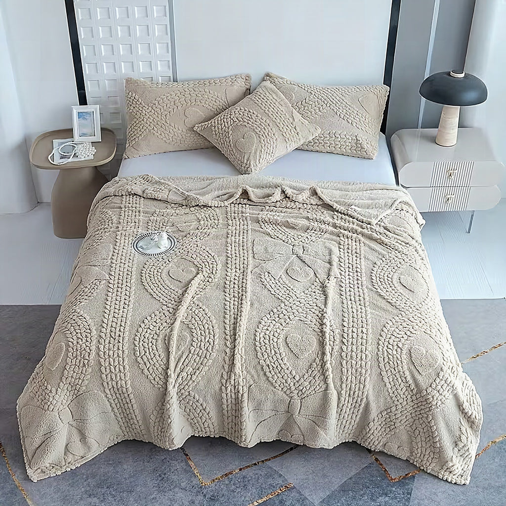 Manta decorativa de lujo para sofá y cama