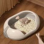 Arenero semiabierto para gatos de 35 cm de ancho