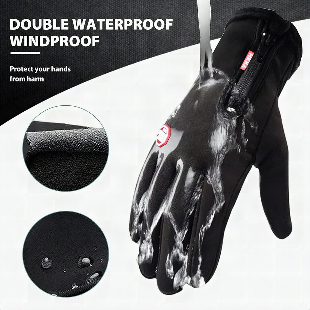 Guantes unisex térmicos para actividades al aire libre en invierno