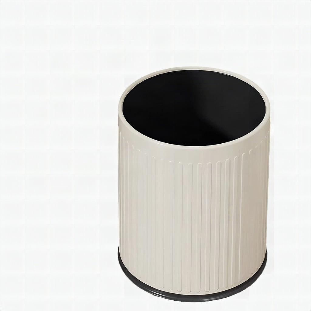Cubo de basura con doble compartimento redondo