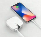 Batería externa mini de 10.000 mAh con carga rápida 2,1 A, pantalla LED y doble salida USB