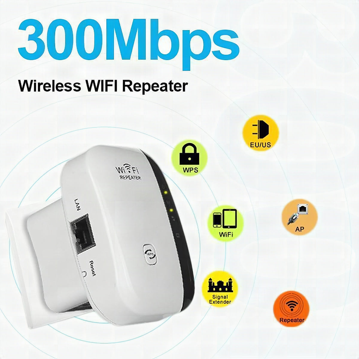 Extensor de red wifi de alta velocidad