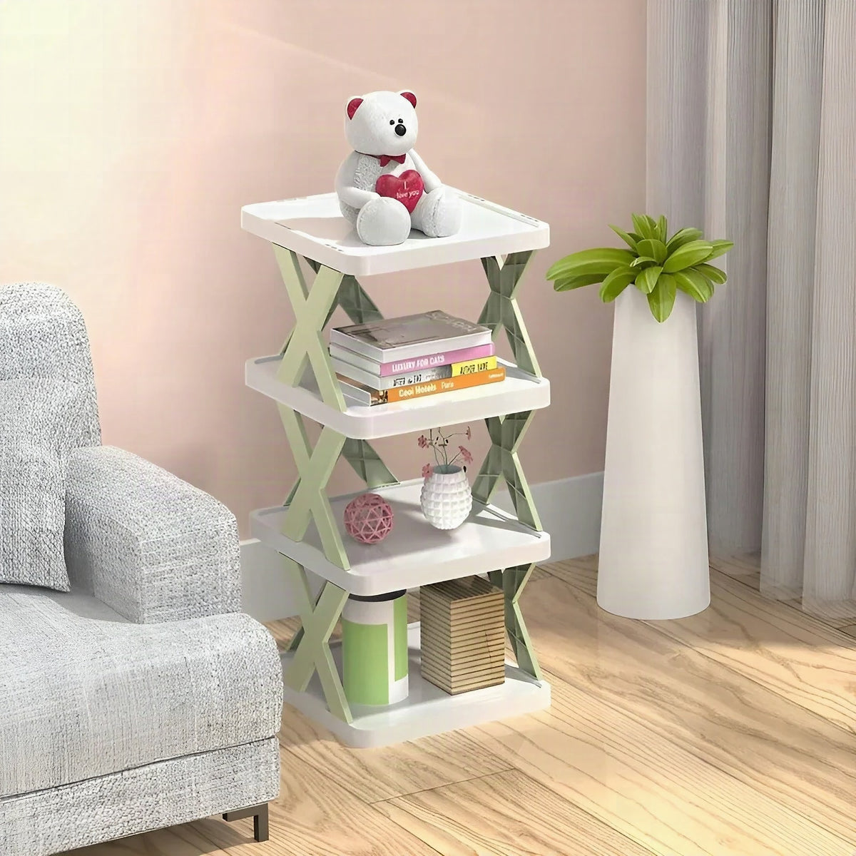 Zapatero plegable multifuncional para ahorrar espacio