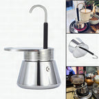 Cafetera espresso portátil de aluminio