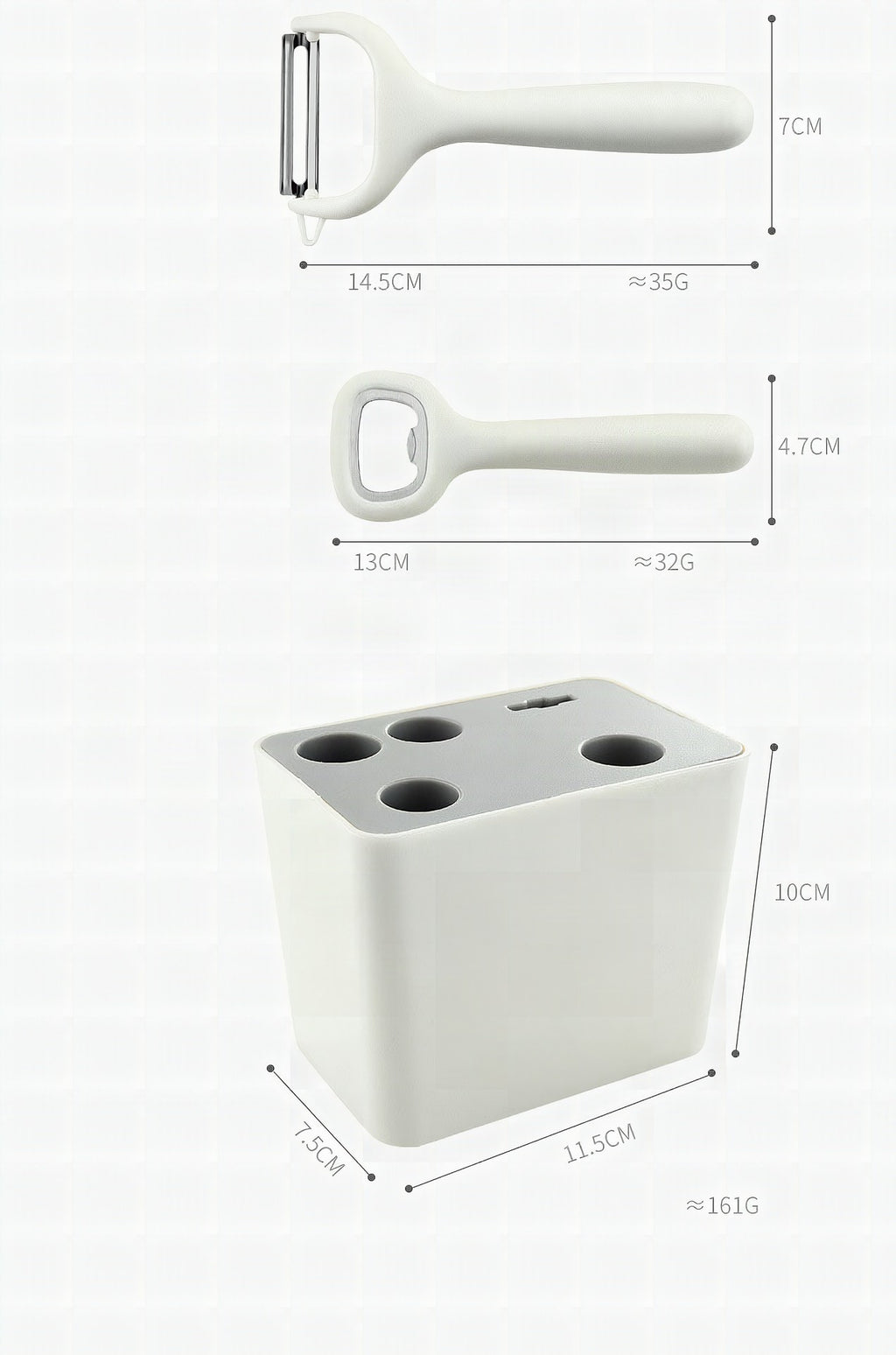Set de utensilios de cocina elegante y duradero