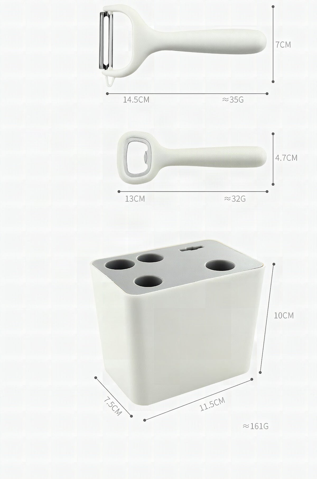 Set de utensilios de cocina elegante y duradero