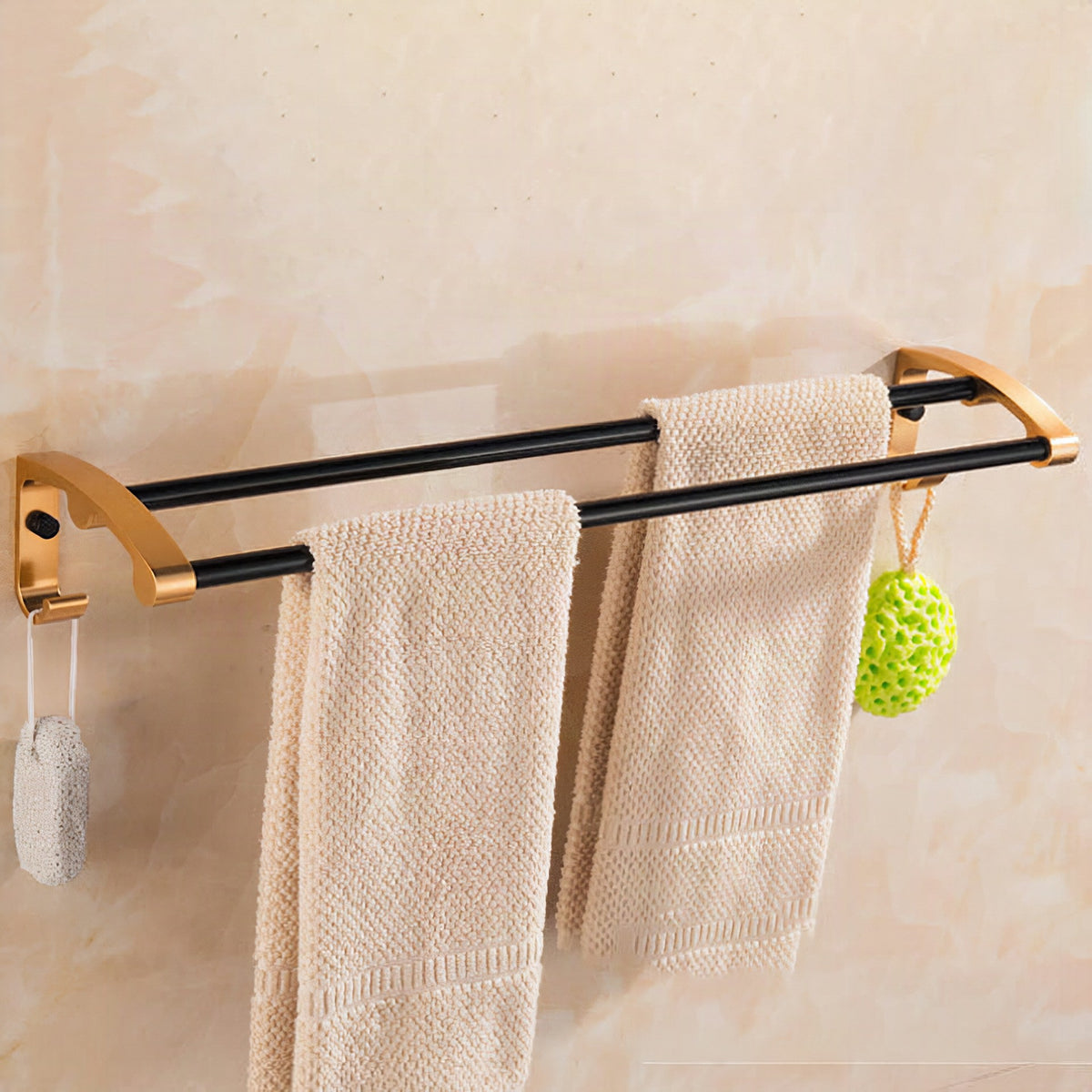 Accesorios de baño negros contemporáneos, pieza individual o conjunto completo