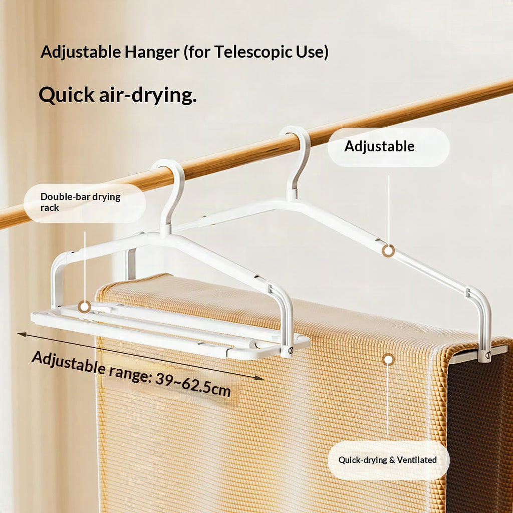 Tendedero plegable extensible de pared