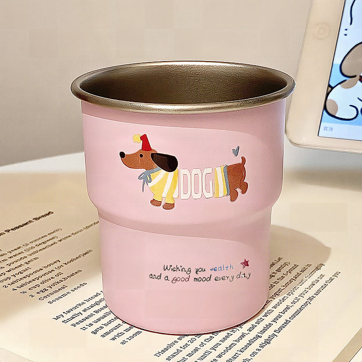 Taza de café con diseño divertido de perro