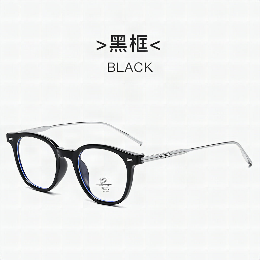 Gafas de diseño para mujer con montura de plástico resistente y detalles elegantes