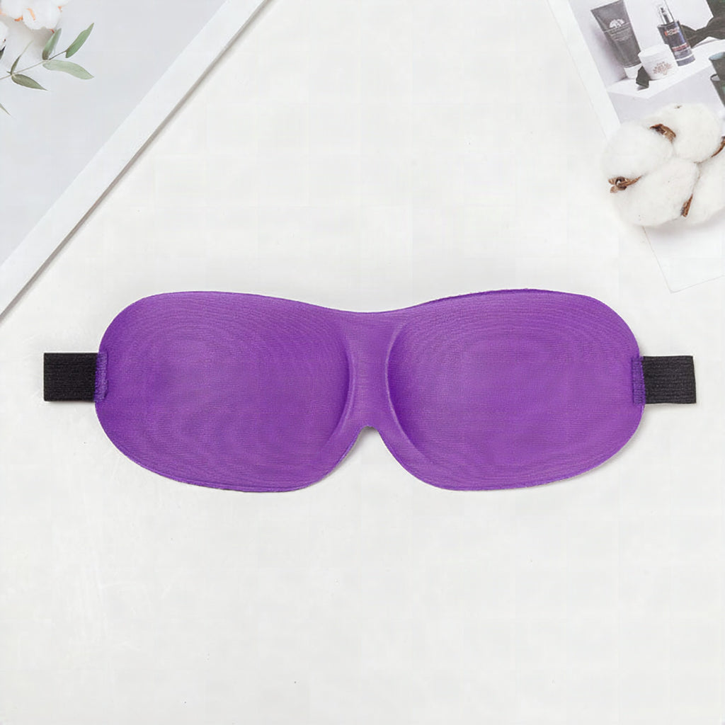 Antifaz de viaje unisex con bloqueo total de luz, carcasa termoformable de nailon y banda ancha de confort