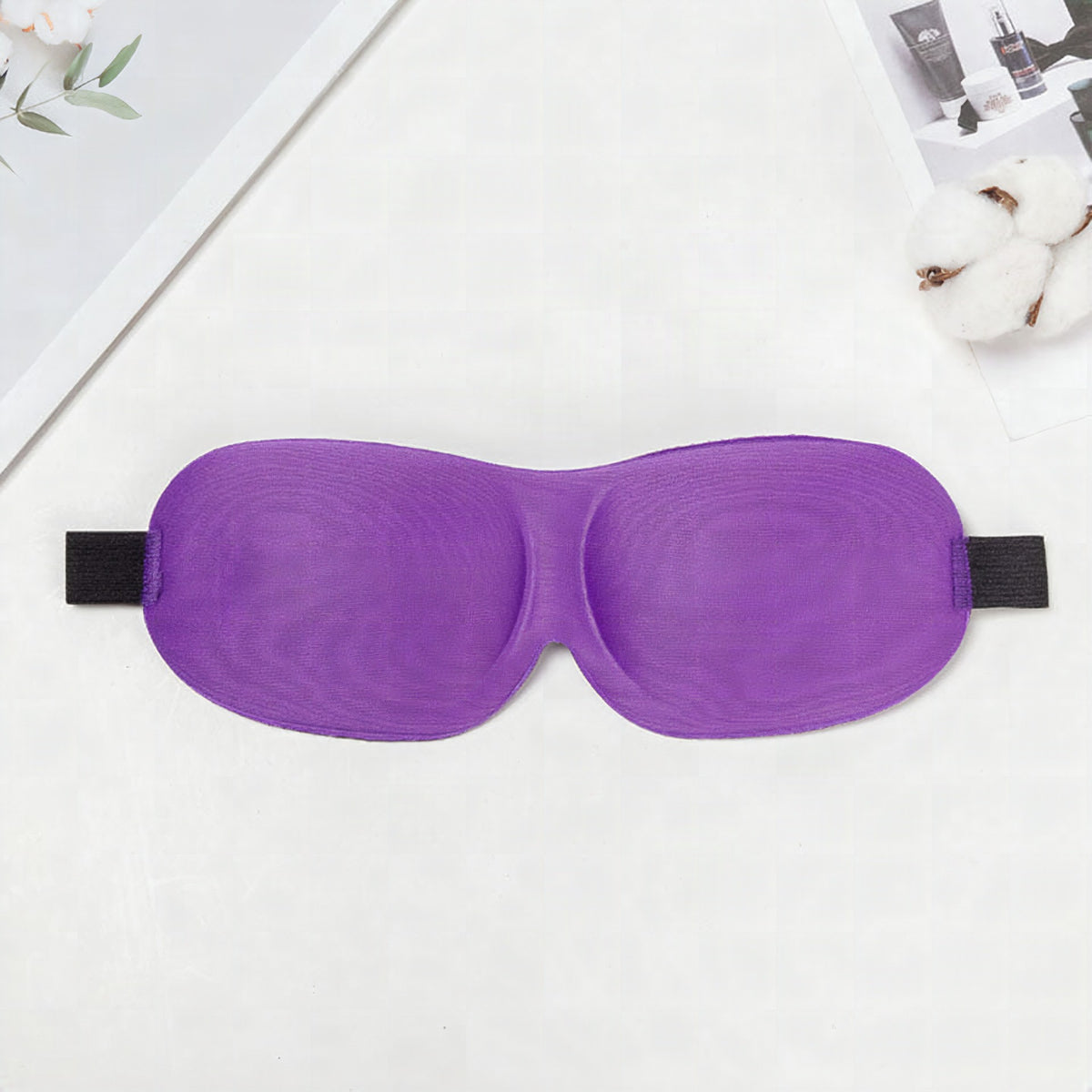 Antifaz de viaje unisex con bloqueo total de luz, carcasa termoformable de nailon y banda ancha de confort