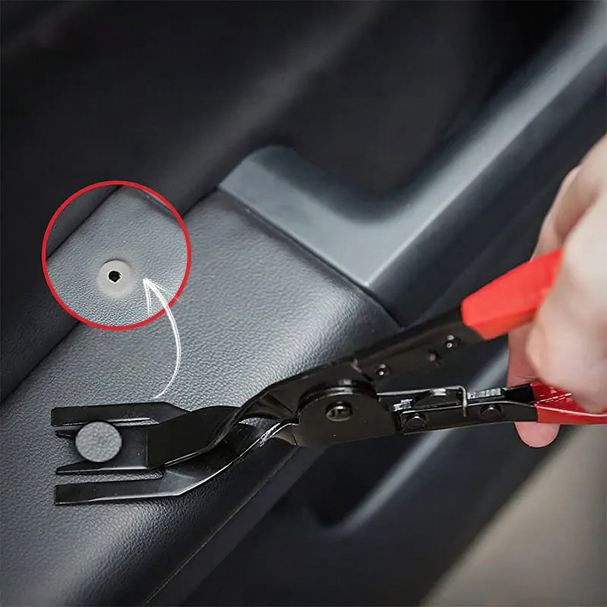 Alicate para extraer clips y grapas de tapicería