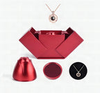 Collar «Te quiero» en 100 idiomas - Set de regalo único