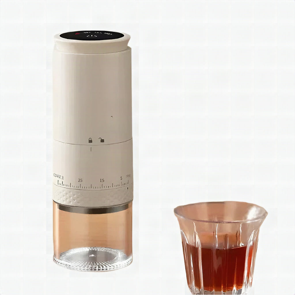 Molinillo de café eléctrico portátil con grado de molienda ajustable