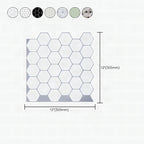 Azulejos adhesivos hexagonales de vinilo resistentes a grasa para cocina