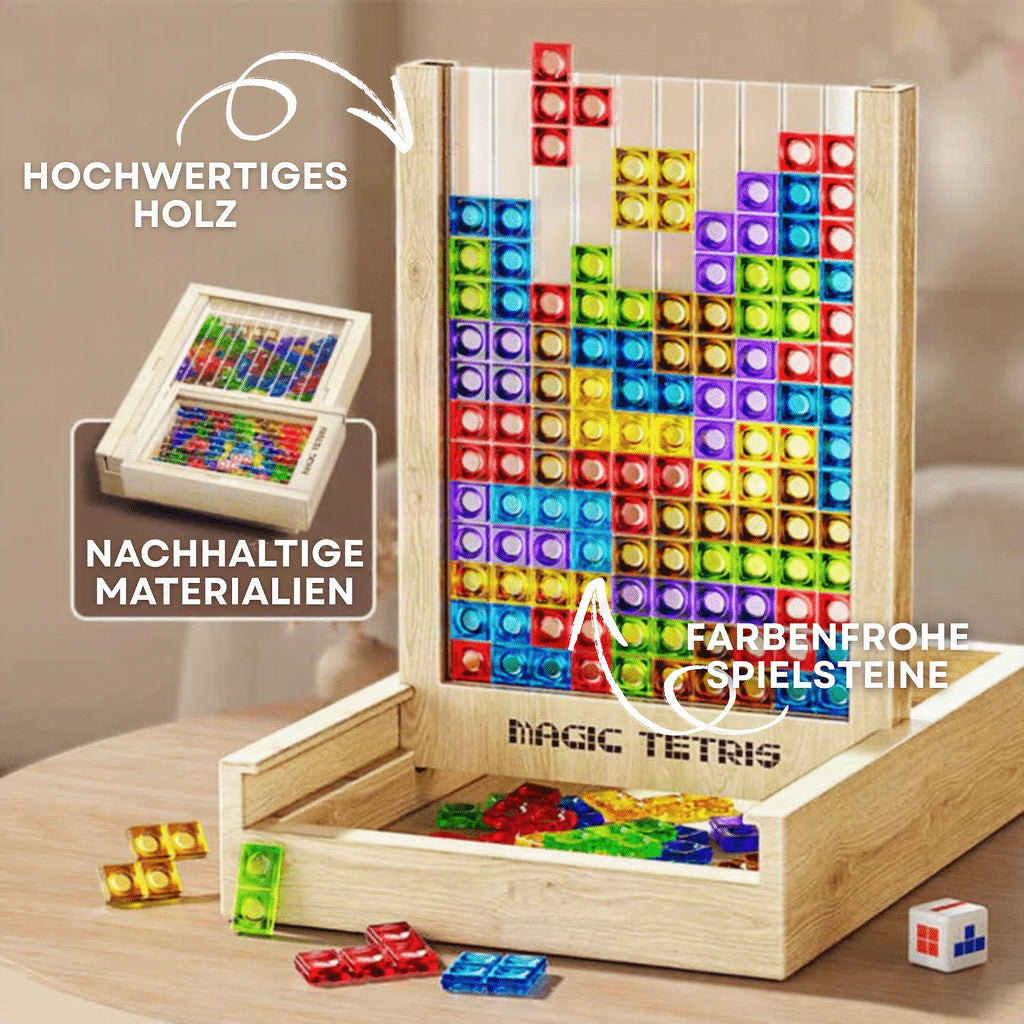 Juego de puzle Tetris sostenible para toda la familia