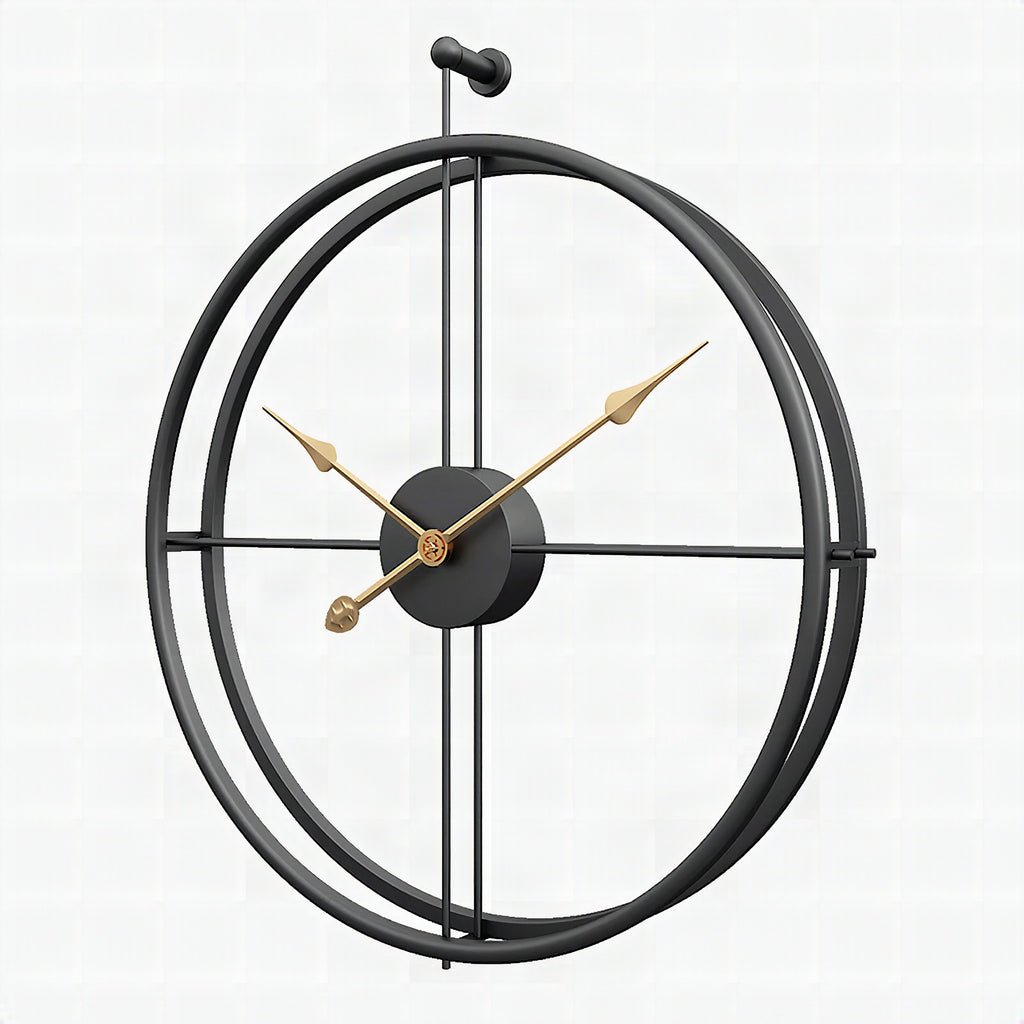Reloj de pared silencioso nórdico minimalista de 50 cm