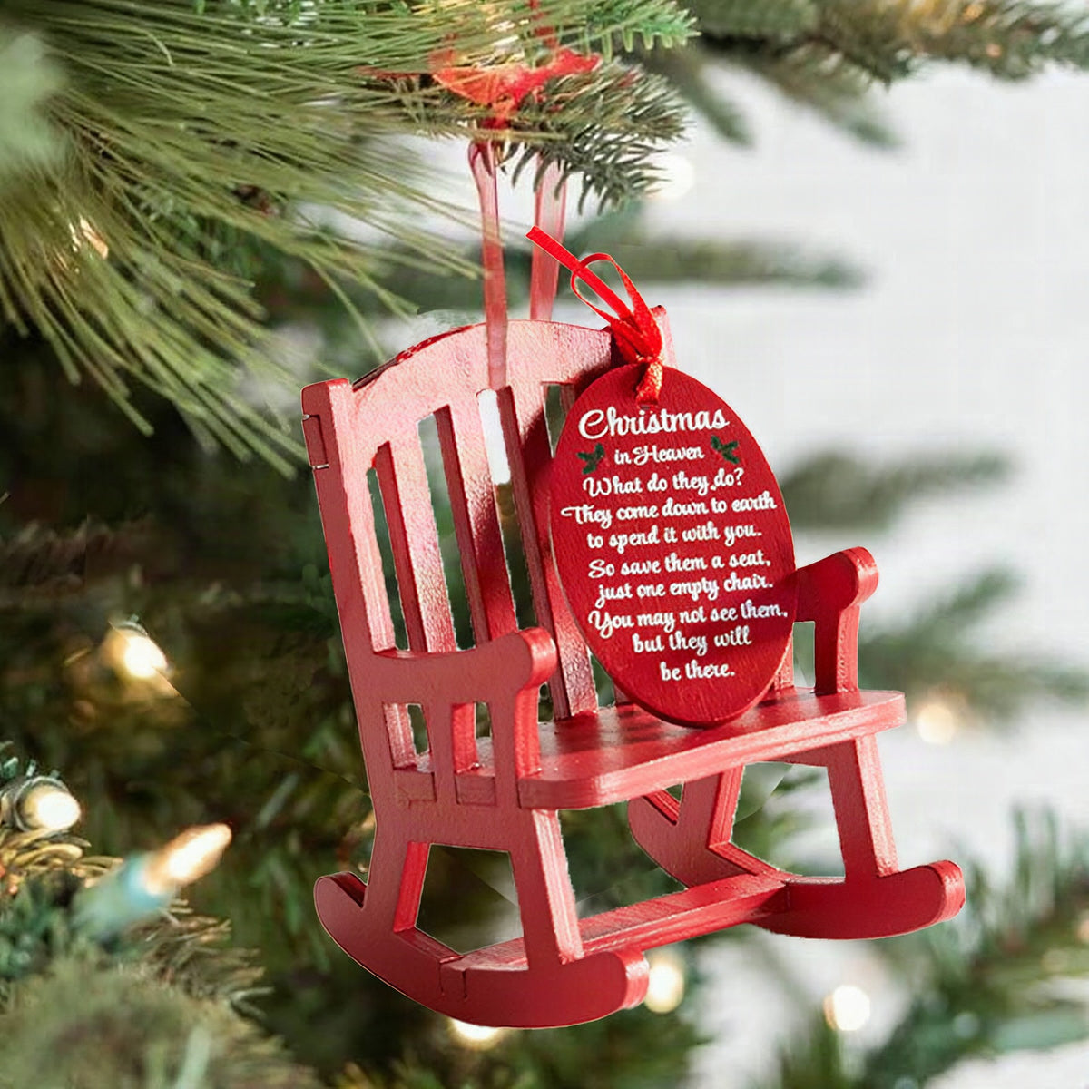Mecedora decorativa navideña «Christmas in Heaven»