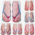 Calcetines con estampado de uñas