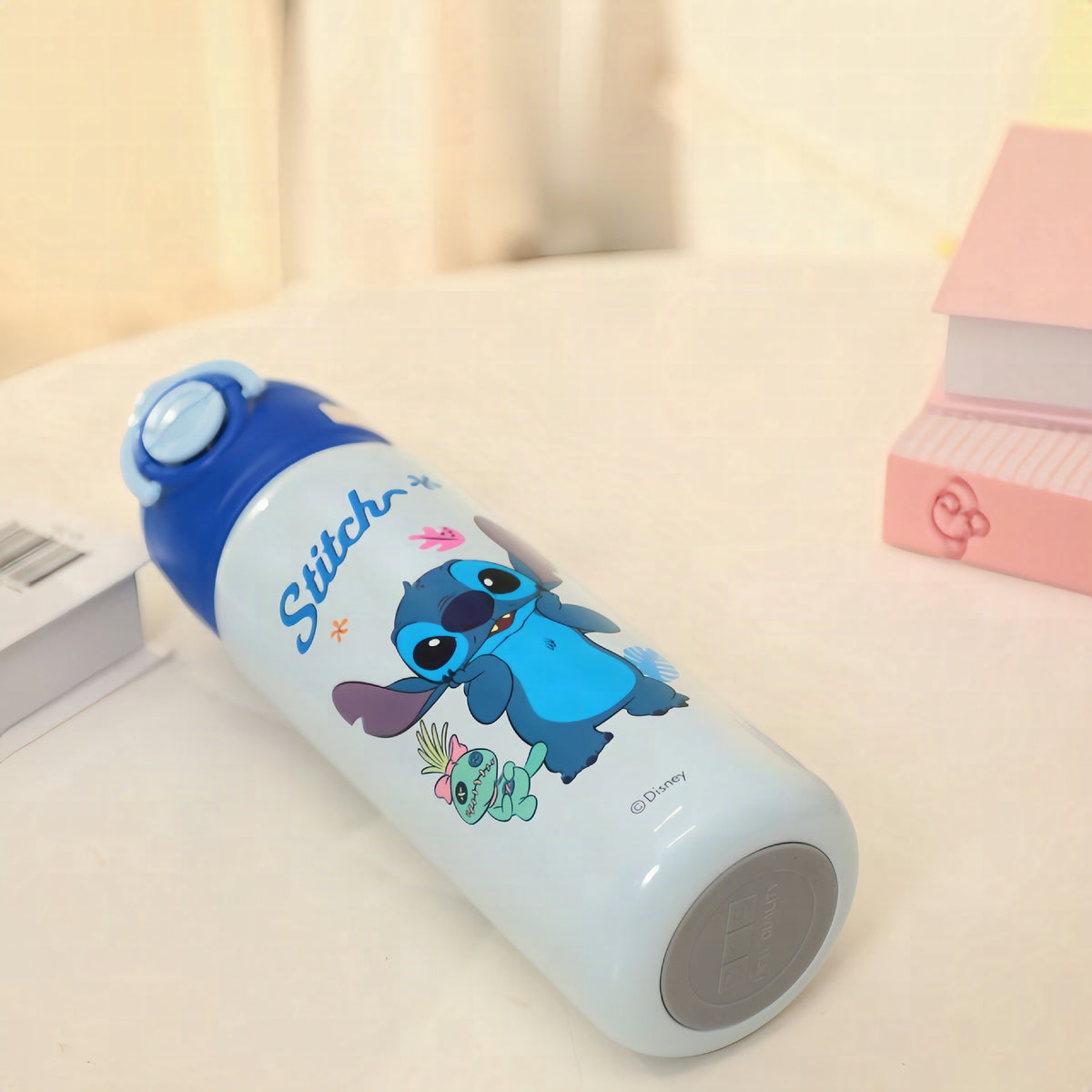 Botella térmica para mujer con diseño de superheroína