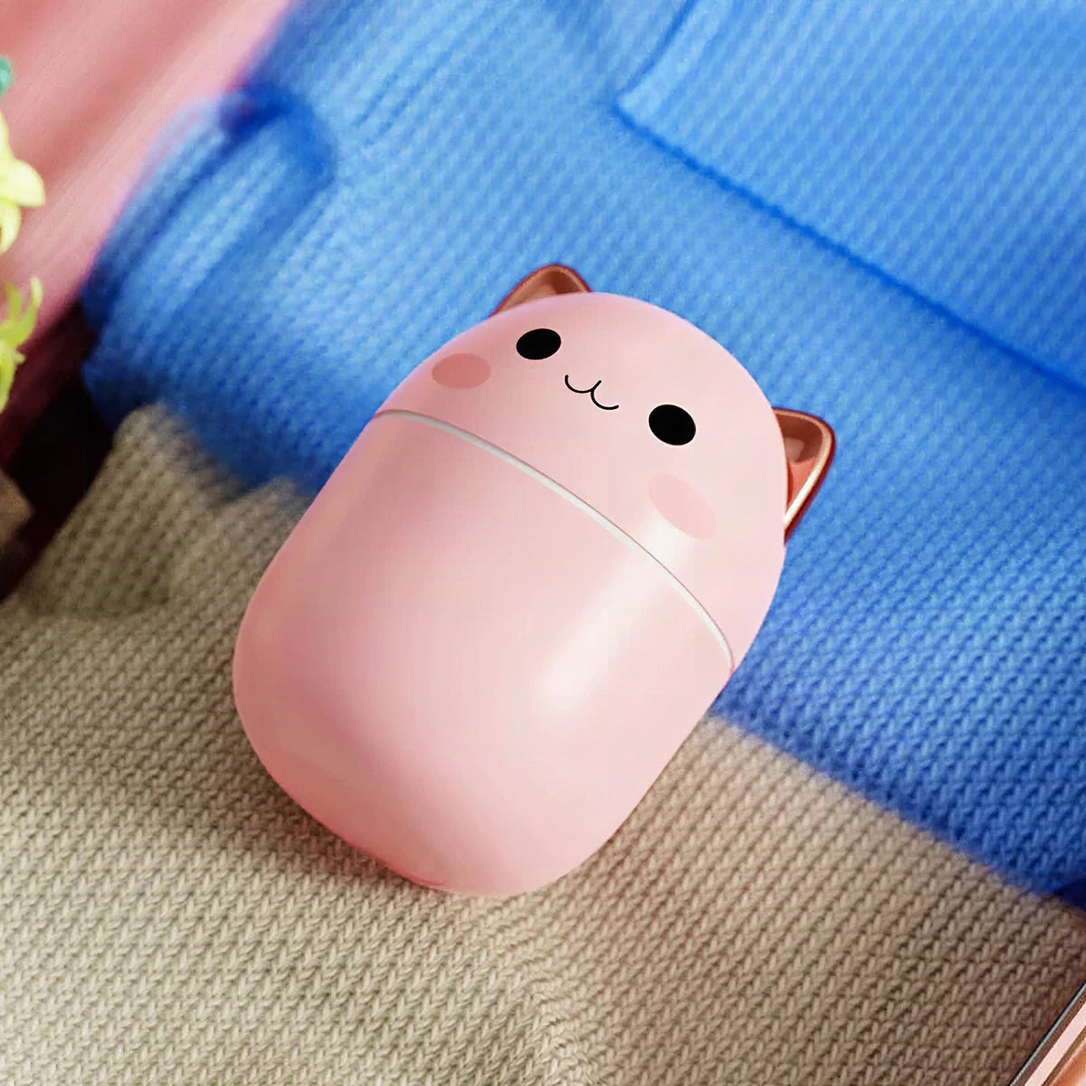 Humidificador difusor de aromas con forma de gato