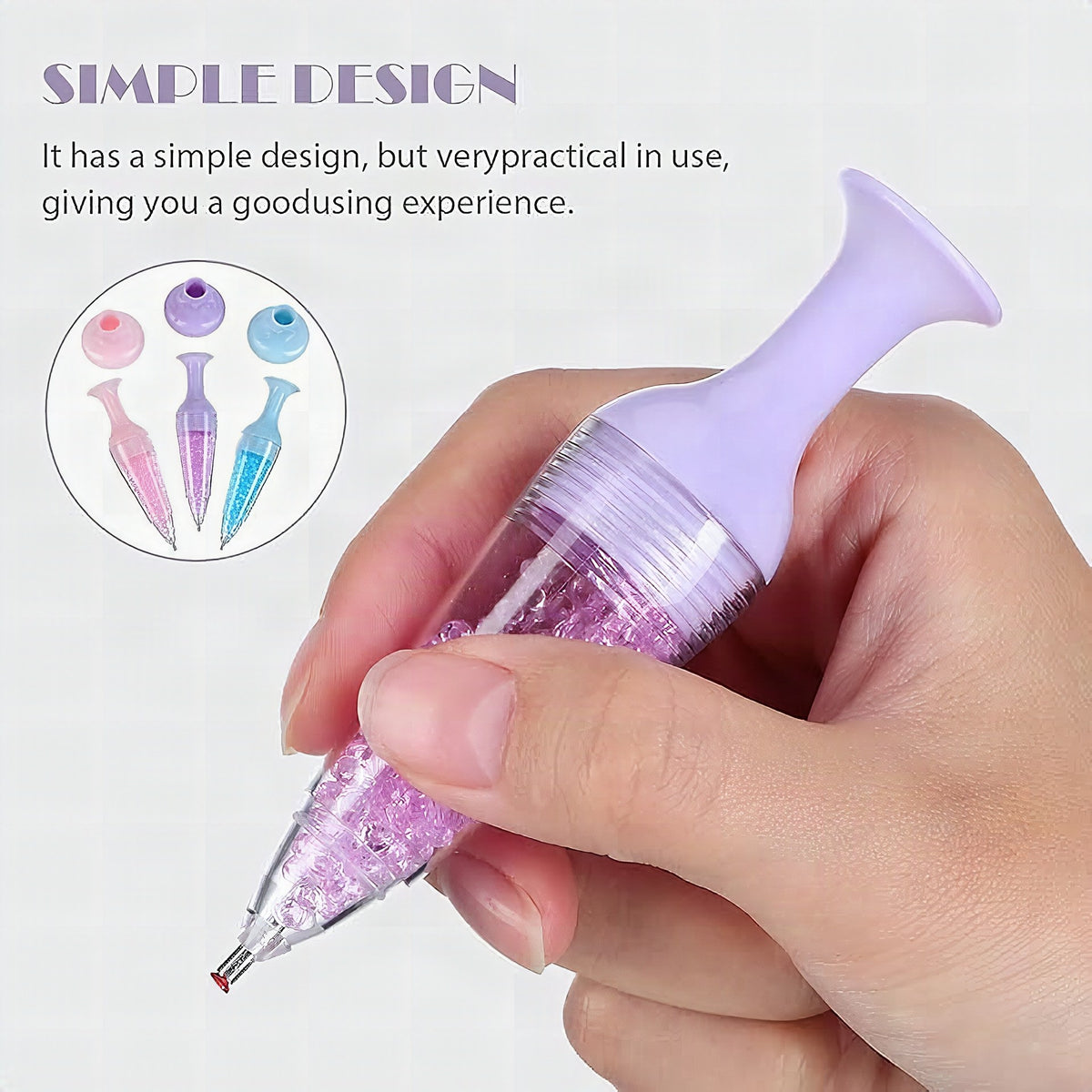 Kit de herramientas para diamond painting con bolígrafos brillantes