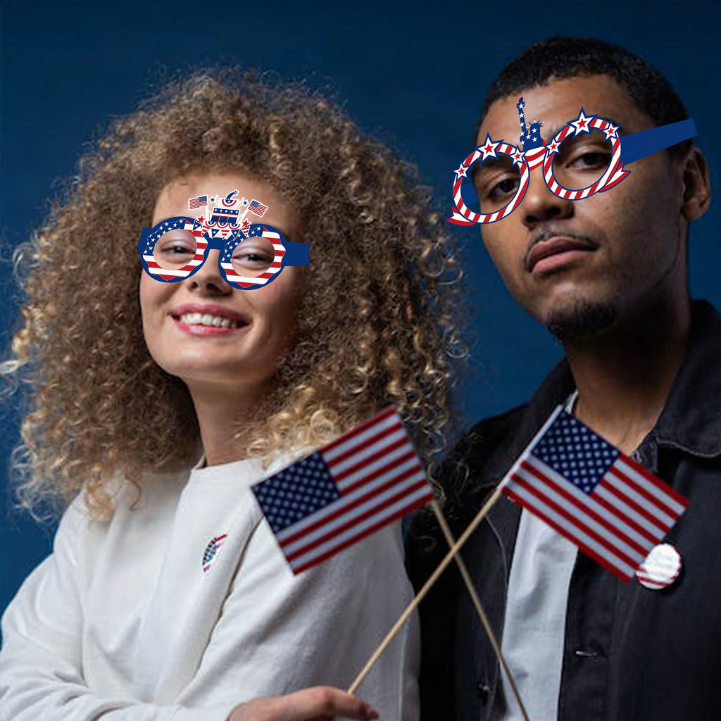 Gafas de fiesta temáticas para celebraciones patrióticas
