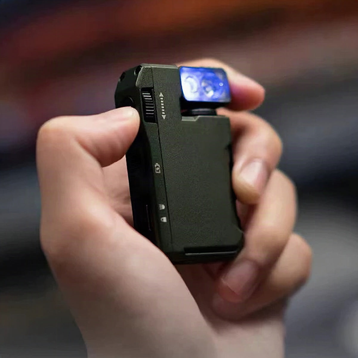 Linterna mini portátil con cabezal giratorio