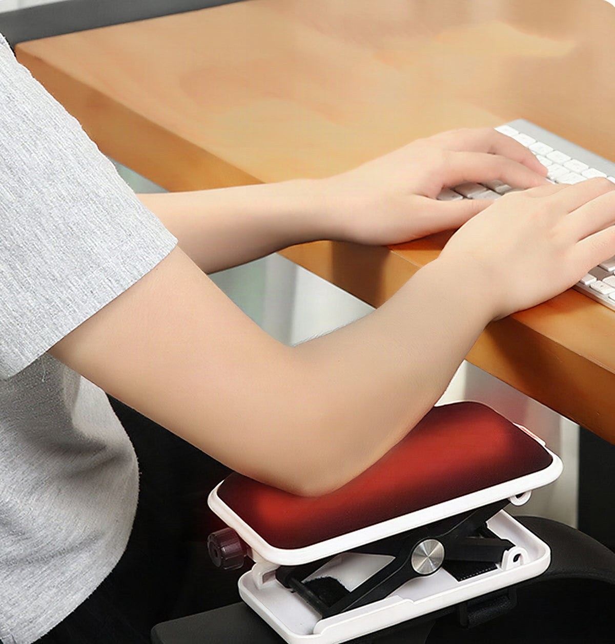 Cojín ergonómico para reposabrazos de silla con altura ajustable