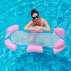 Tumbona hinchable de malla para piscina y playa