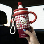 Vaso térmico con diseño de gato adorable para mujer
