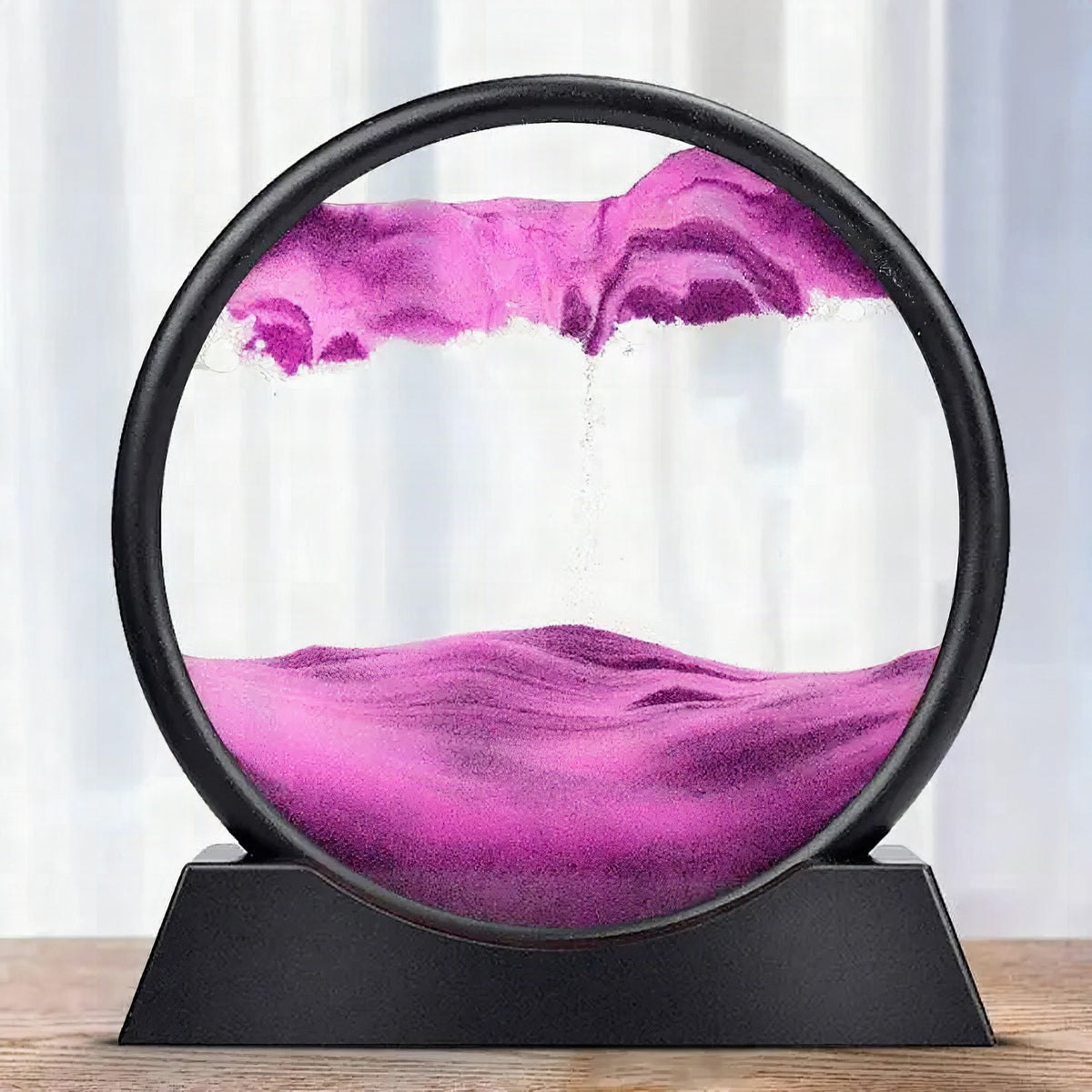 Reloj de arena 3D con paisajes marinos – Arte decorativo relajante