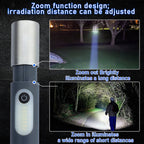 Linterna LED recargable de 750 lúmenes con alcance de 200 m