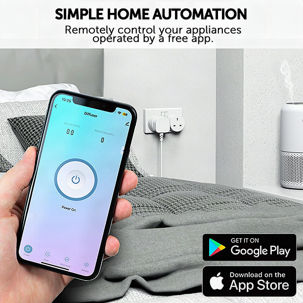 Enchufe inteligente WiFi con control por app y voz
