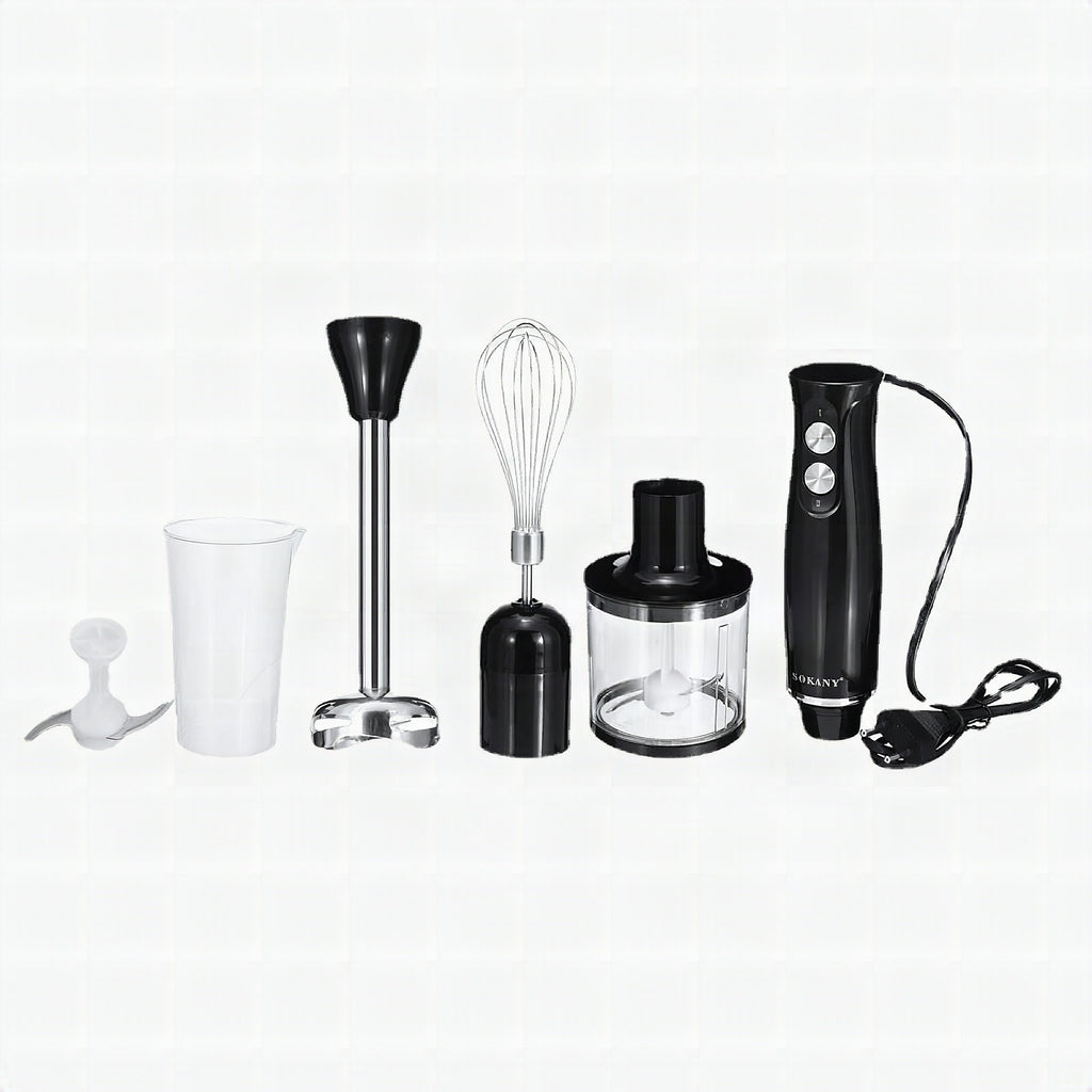 Batidora de mano multifunción con accesorios