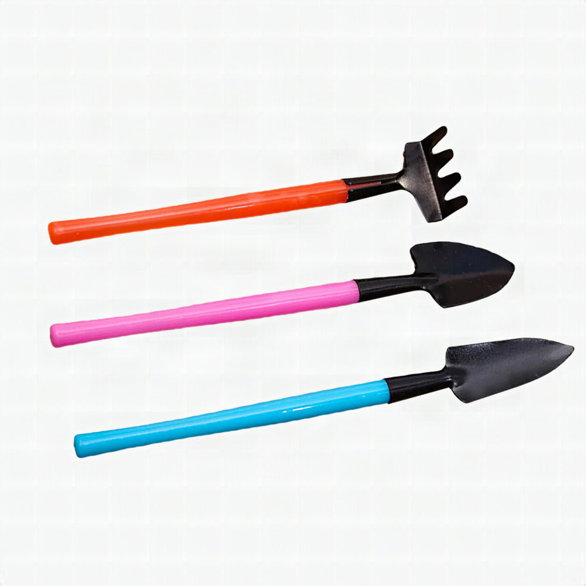 Set de 3 herramientas de jardín mini Florinita | Pala, rastrillo y transplantador | Para plantas de interior y bonsáis |