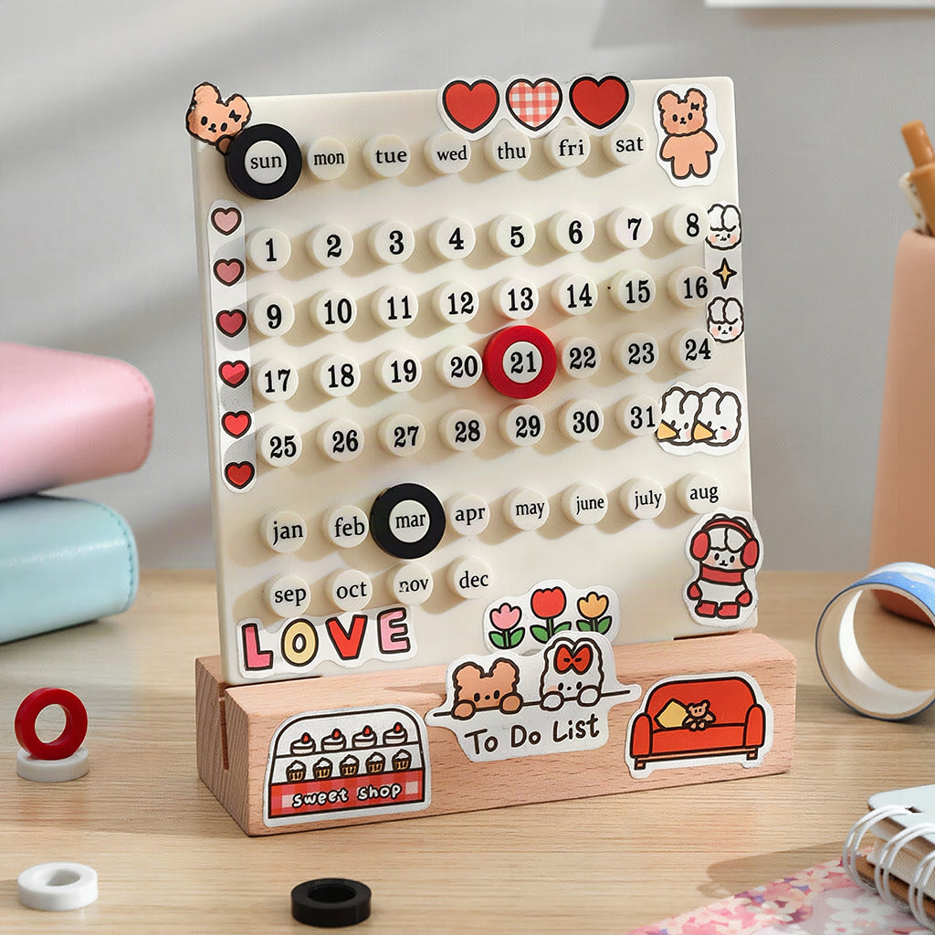 Calendario eterno de madera