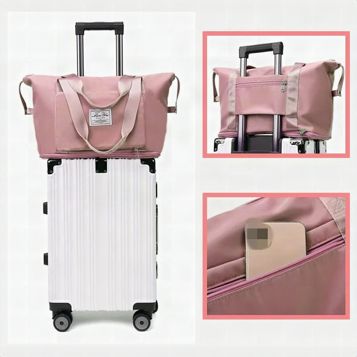 Bolsa de viaje plegable multicompartimentos