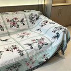 Funda de sofá con estampado floral elegante