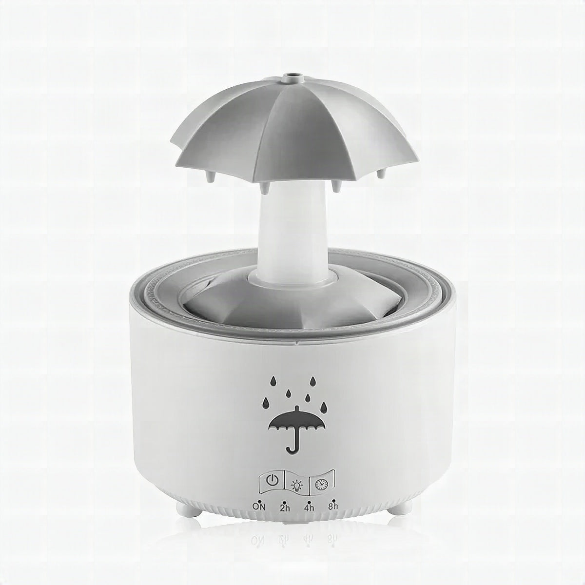 Humidificador de aire con forma de paraguas y gotas de agua