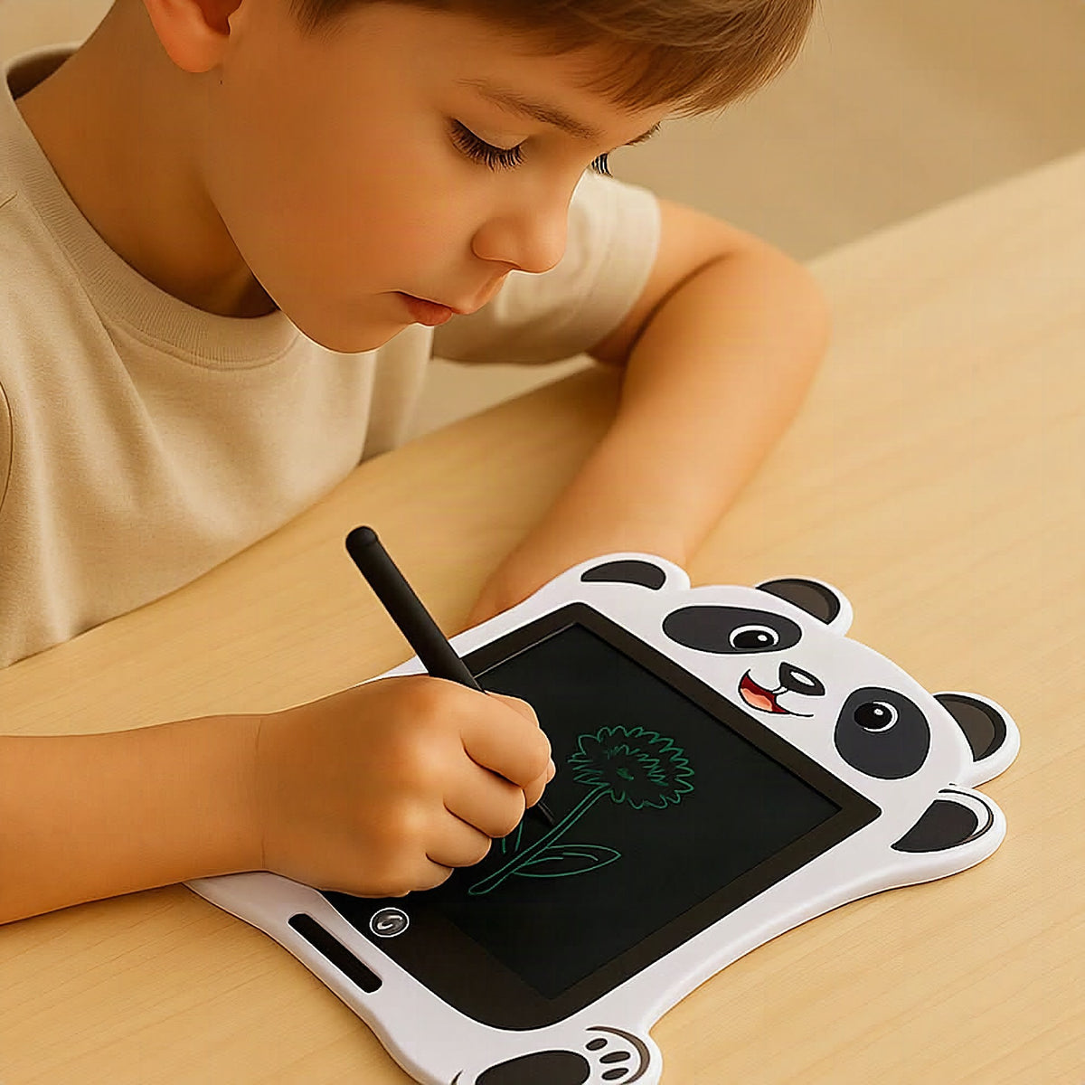 Pizarra de escritura LCD infantil con diseño de animales y stylus para aprendizaje creativo