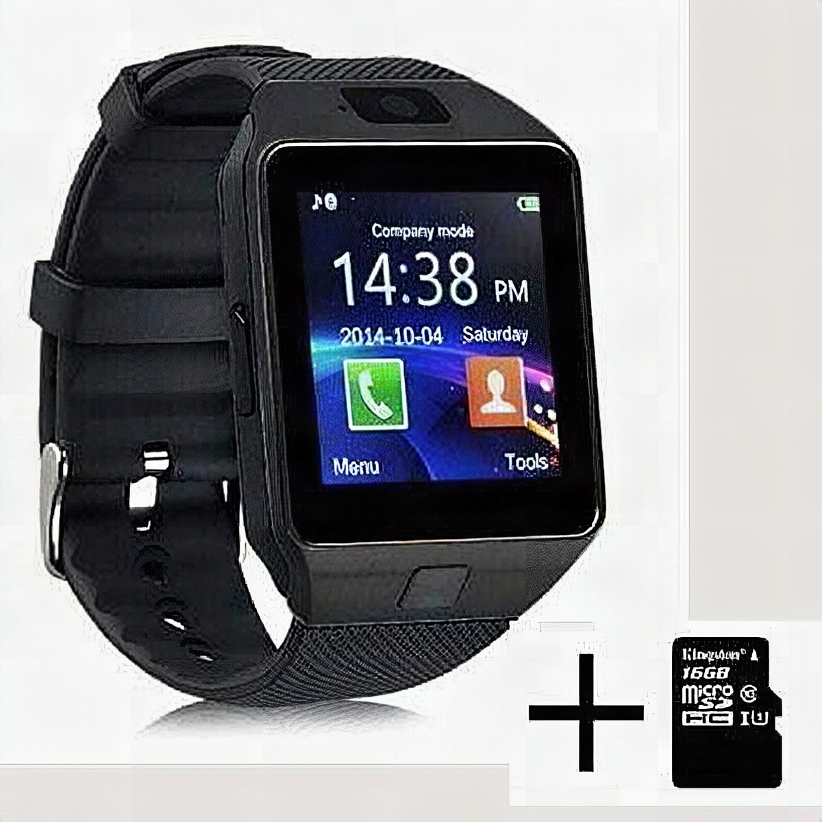 Smartwatch DZ09 con cámara y ranura SIM