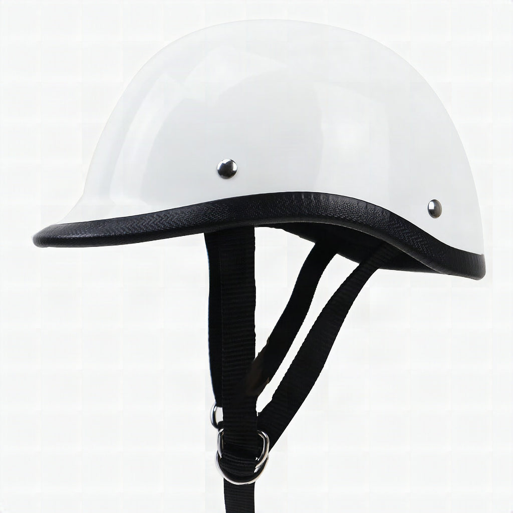 Casco de moto minimalista clásico