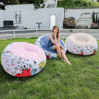 Puf confortable con diseño divertido para mujer